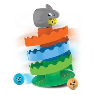 Brinquedo Educativo Infantil Gira Gira Tubarão Bolinhas 1239 - Elka