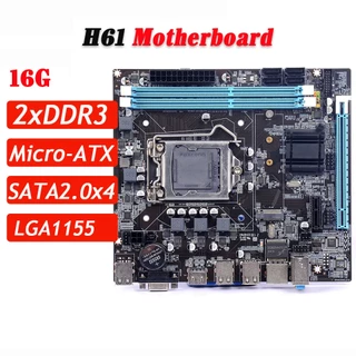 Placa Mãe H61 Socket Lga 1155 Com M.2 Nvme Lan Giga I3 I5 I7