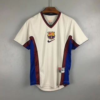 Retro 98/99 Barcelona Fora Futebol Camisa Alta Qualidade Uniformes CLYD