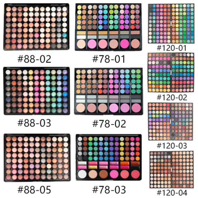 [Estoque Pronto] VERONNI 78 Cores 88 120 Paleta De Sombra Perolada Mate Fácil De Colorir Multicolor Brilho Labial Desempenho Do Palco Maquiagem