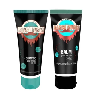 Kit Barba Rubra com Shampoo 100ml e Balm Hidratante 100ml