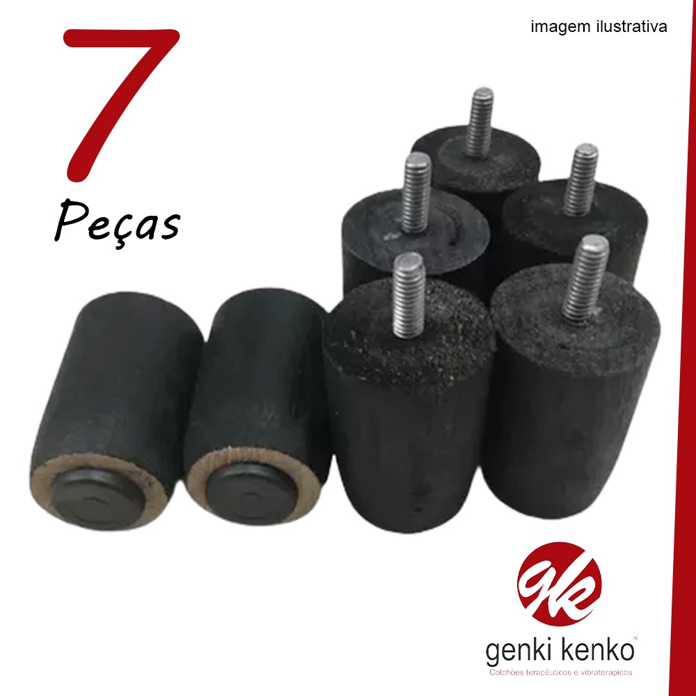 Pezinho para Cama Casal ou Solteiro 6cm Madeira - 7un | Shopee Brasil