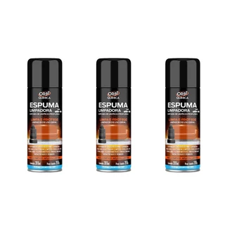 Kit 3 Espumas Limpadora Limpa Estofados 300ml 209g Orbi