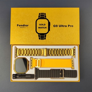 2023 G9 Ultra Pro Gold Relógio Inteligente NFC Sem Fio Smartwatch Bluetooth Call Homens Mulheres Esporte Série PK HK9PRO/HK8PROMAX