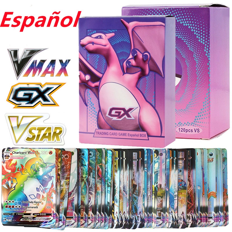 Pokemon Shiny Charizard Mewtwo Carta De Jogo Para Crianças