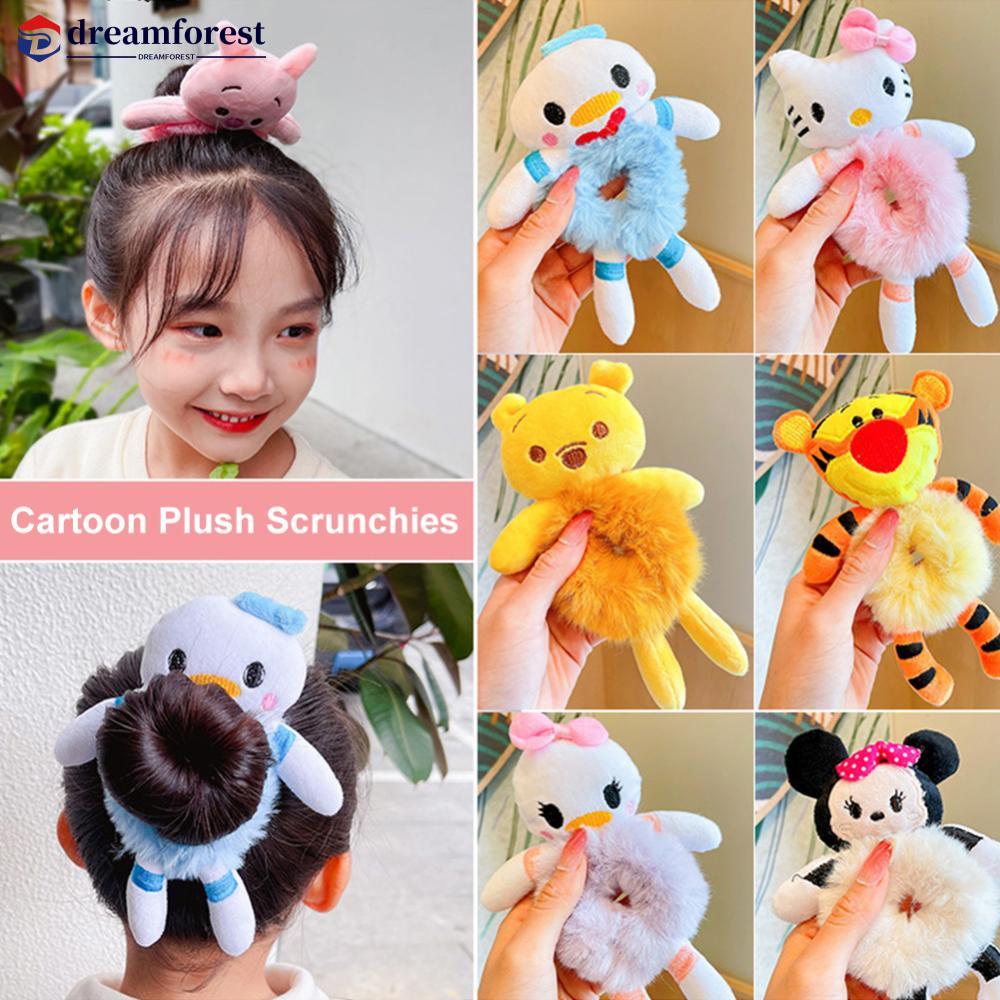DREAMFOREST Girls Cute Plush Cartoon Animais De Pelúcia Proteção Do Pêlo Da Corda Faixa De Infantil Acessórios Palco B4W6