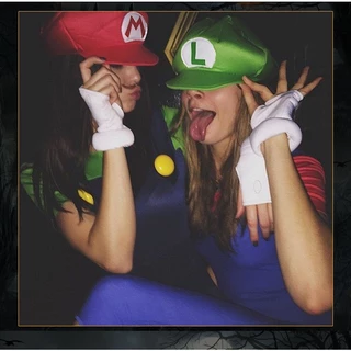 Super Mario Bros Luigi Cartoon Cosplay Chapéu Brinquedos Clássicos Anime Figura Halloween Roupas Engraçadas Unisex Kids Adultos Bonés Presentes De Festa