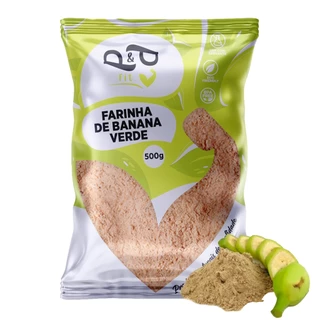 Farinha de Banana Verde 500g - P&P em Oferta na Shopee