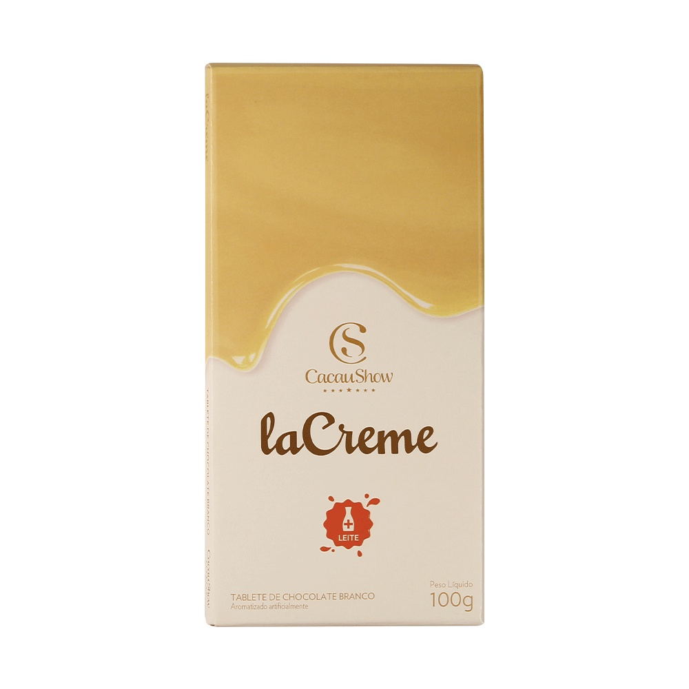 Tablete Lacreme Branco 100G Cacau Show