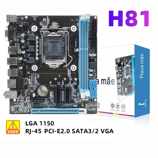 Placa Mãe Lga 1150 H81 Ddr3 4ª Geração Intel I3 I5 I7 Hdmi