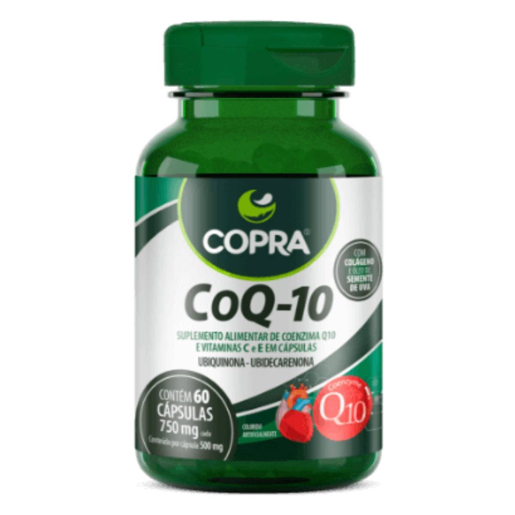 Copra Coenzima Q-10 60 Capsulas 750mg | Shopee Brasil