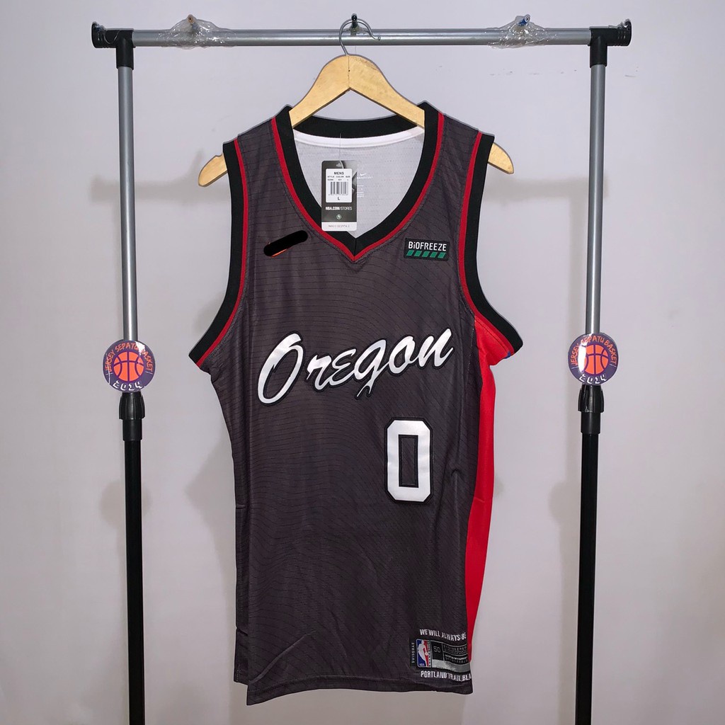 2021-22 Portland Trail Blazers Lillard #0 Nike Swingman Alternate Jersey  (3XL)