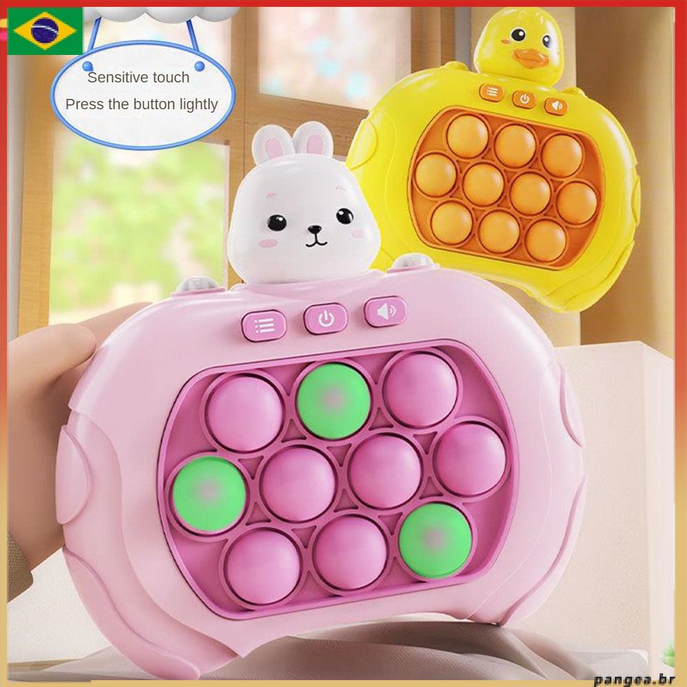 Tik Tok é quente Console De Jogo De Empurrão Rápido Eletrônico Velocidade Push Through Pop It Treinamento De Foco Infantil De