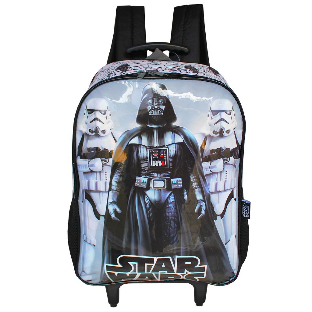 Mochila Escolar Infantil De Rodinhas Star Wars Darth Vader | Shopee Brasil