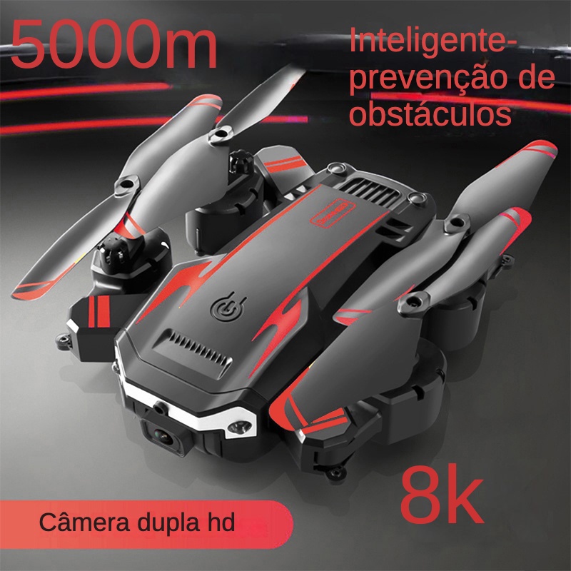 Drones De Longo Alcance Com Câmera Para Adultos 4K Fluxo Óptico Fotografia  Aérea Profissional Com Câmera Dupla Ultra-Nítido Quadricóptero Dobrável  Avião De Controle Remoto (Preto 3 Baterias)