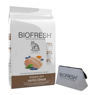 Ração Gatos Biofresh Sênior Frango ? 7,5kg + Surpresa