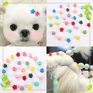 【Muhsinpet】Clip de Pêlo de Cachorro de Estimação Teddy Yorkshire Maltese Pomeranian Decoration Puppy Puppy Hairpin