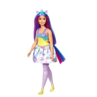 Boneca Barbie Unicórnio com Chifre Azul Unidade