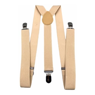 Suspensório Adulto Bege Casamentos Padrinhos Kit C/6 Uni