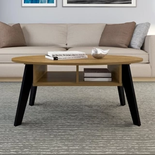Mesa de Centro Retrô com Nichos Multimóveis CR45141