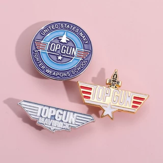 Filmes Top Gun Esmalte Broche De Pistola Funny Fighter Pin Badges Lapel Broches Jóias Acessórios Presentes Para Fãs Amigos