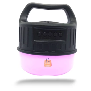 Caixa de Som Redonda com Alça Painel de Led RGB TWS USB P10