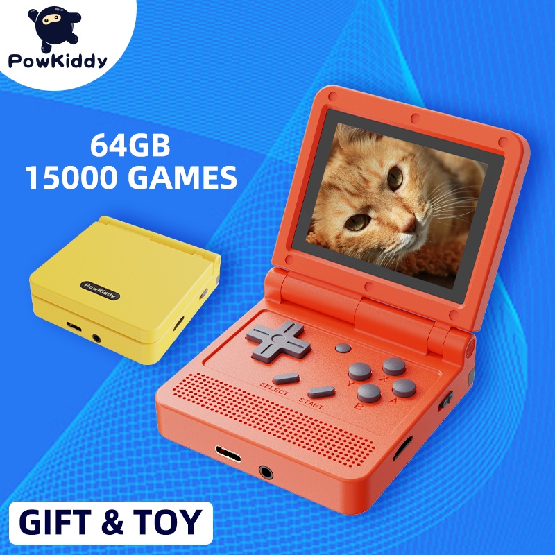 POWKIDDY-X70 Handheld Game Console para Crianças, Tela HD de 7 Polegadas,  Jogo Retro, Suporta Jogos