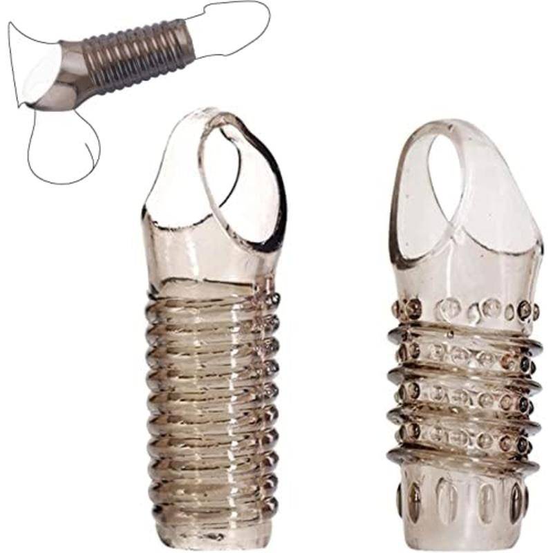 Preservativo reutilizável para aumentar o pênis, ejaculação retardada anel peniano brinquedos sexuais