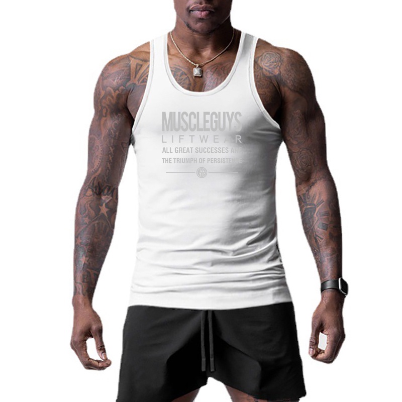 Muscleguys liftwear ginásio roupas de esportes singlets masculino