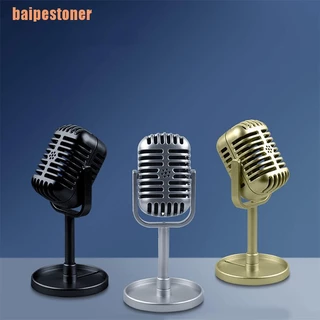 Microfone Baapestoner Dinâmico Estilo Clássico Retro Modelo Universal Retro