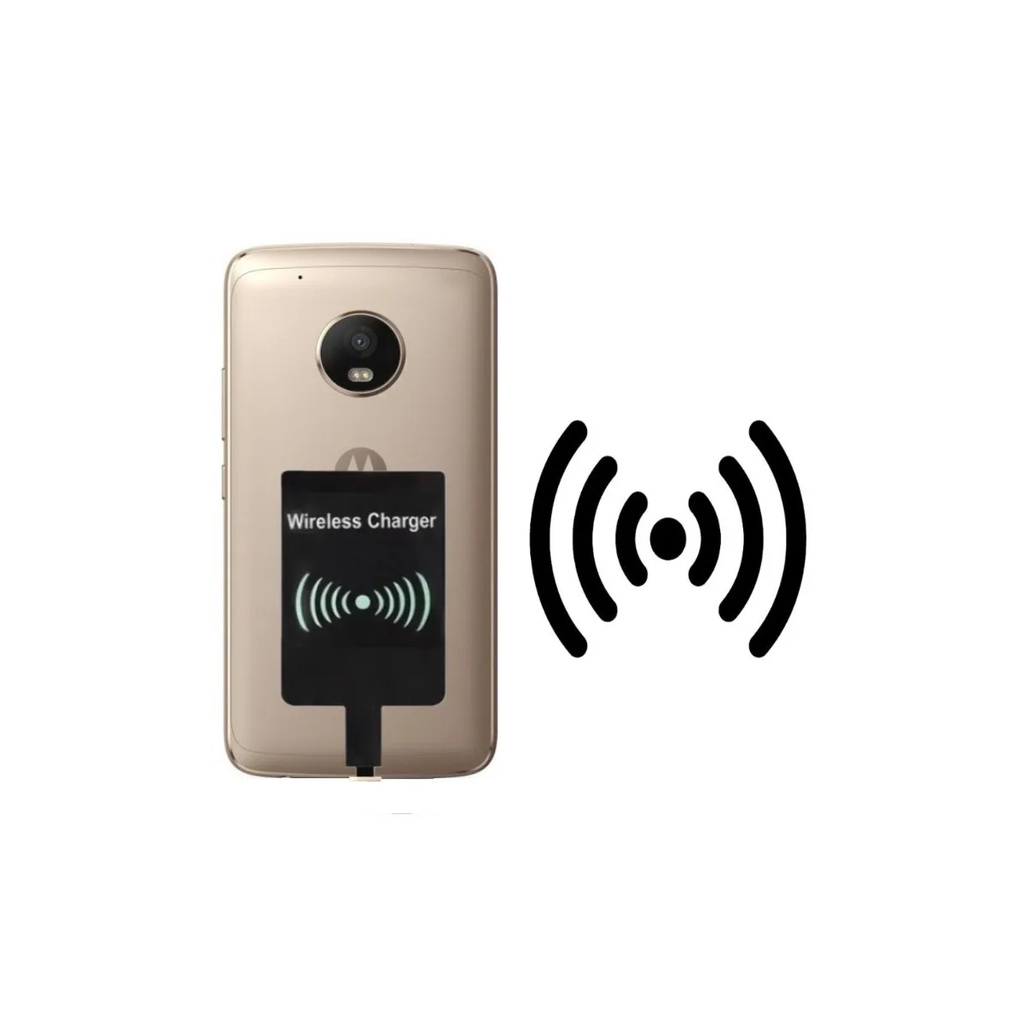 Adaptador Receptor Carregador Indução Wireless Micro Usb V8