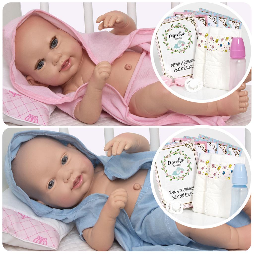 Kit Boneca Bebê Reborn + Carrinho Passeio + Meu Jantarzinho em Promoção na  Americanas