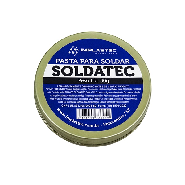 Pasta para Solda Soldatec Implastec Lata 50grs