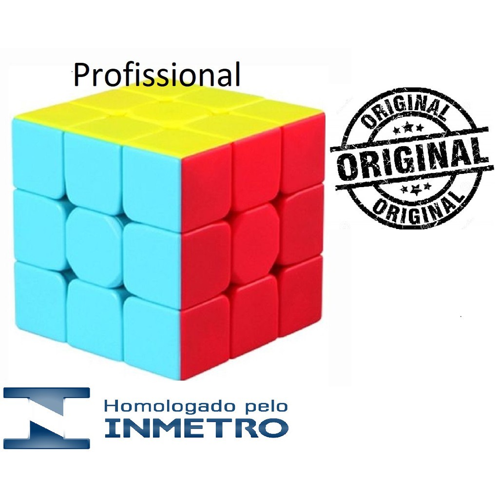 Cubo Mágico Profissional Original 3x3x3 Magic Sem Adesivo