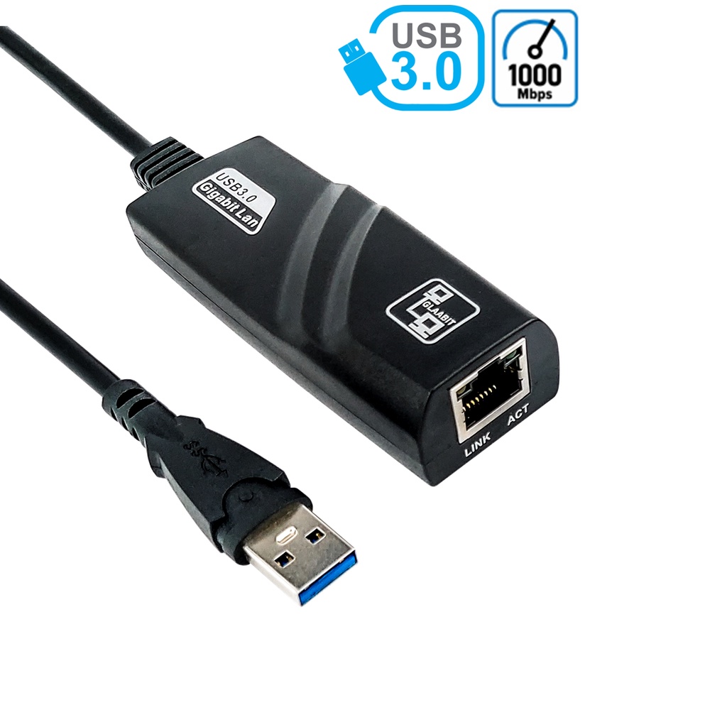 Adaptador de Rede USB 3.0 RJ45 Gigabit 1000 Mbps Ethernet 10/100/1000 ...