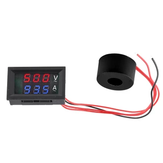 VOKTTA AC 50-500V Voltímetro Digital LCD Ammetro 10A 50A 110A 110V 220V Transformador De Corrente Do Medidor De Tensão
