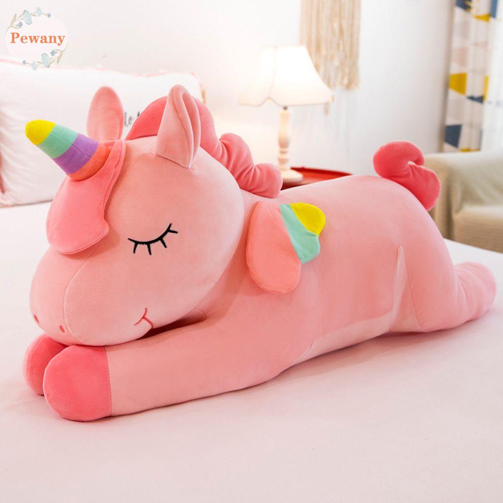 PEEWANY1 Unicórnio Almofada Kawaii Soft Children Home Sofá Decoração Pelúcia Brinquedos Quarto Animal