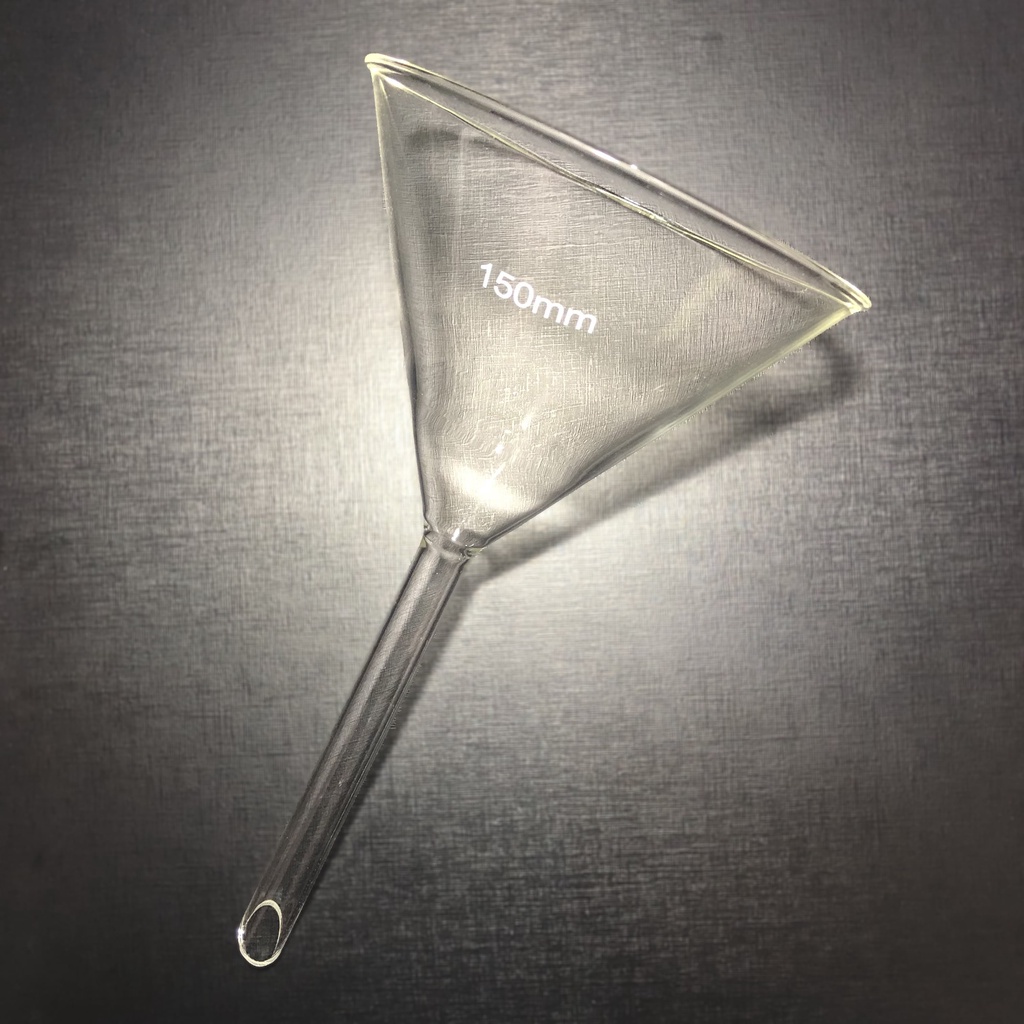 Funil Analítico Liso De Vidro 150mm Haste Curta Cap. 500ml | Shopee Brasil