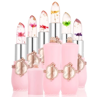 Batom Muda De Cor Com Flor Transparente De Longa Duração Na Temperatura