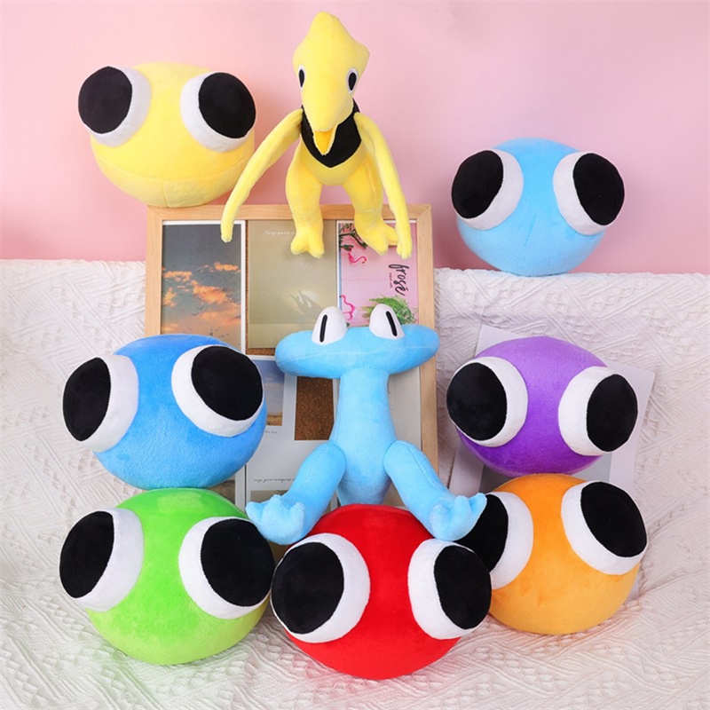 AG Roblox Rainbow Friends Colorful Plush Toys Blue Yellow Green