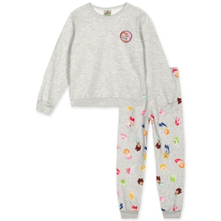 Conjunto Blusão e Calça Moletom Infantil Menina Mundo Ripilica
