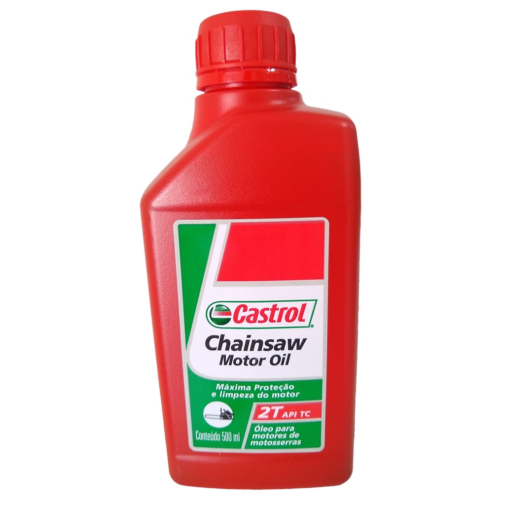 OLEO CASTROL CHAINSAW MOTOR OIL 2T 500ML TC MINERAL VERDE 1 PARA 40