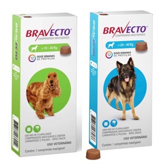 Bravecto 20kg a 40kg em Oferta