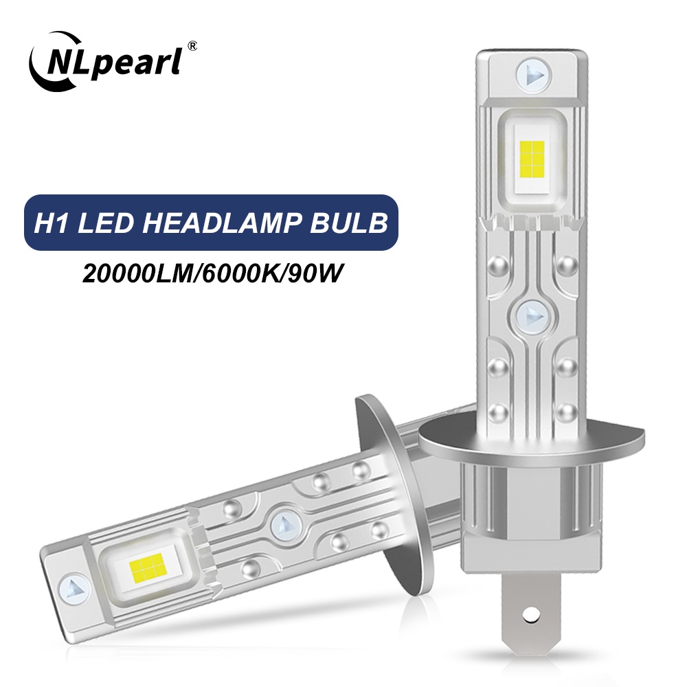 Nlpearl 2PCS H1 H3 Led Lâmpada De Farol De Carro 90W 5530 CSP 6000K 1 : 1 Automóvel
