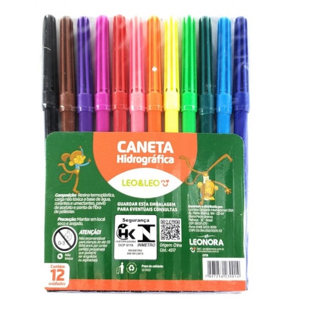 Caneta Hidrocor Leo E Leo Cores Shopee Brasil