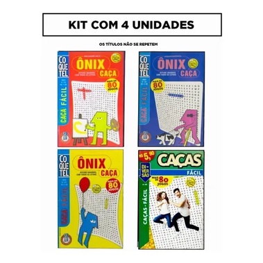 Kit Passatempo Coquetel Caça-palavras - Com 05 Unidades