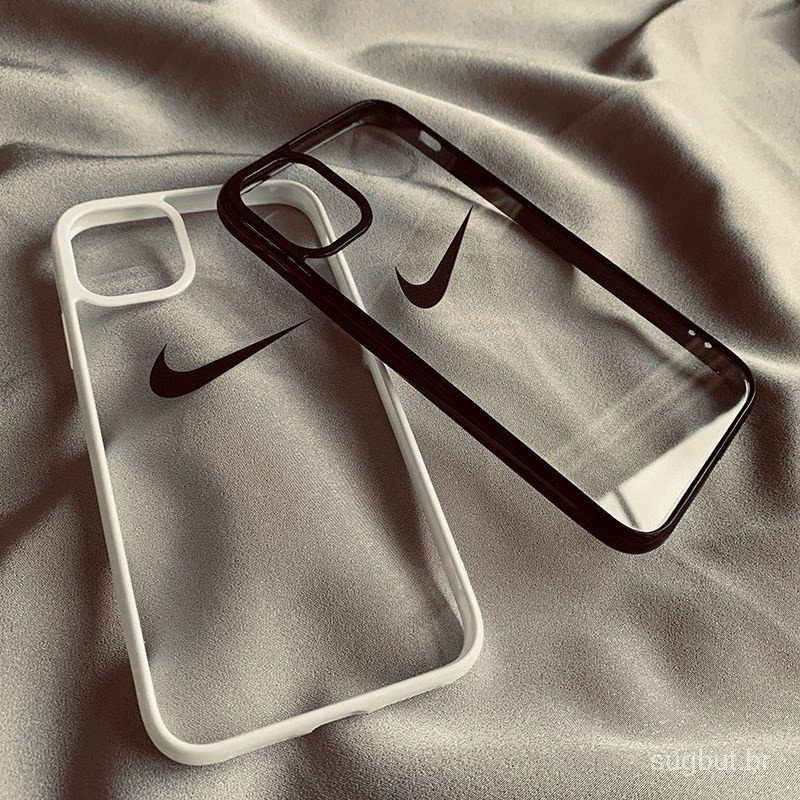 Capa de telefone de etiqueta de moda transparente NI KE para iPhone 11 X XR XS MAX 14 13 12 Pro Max 7 8 Plus SE 2020 12 pro max 14plus 14promax