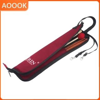 1/2 Saco De Baquetas Conveniente Estojo Para Acessórios De Instrumentos Vermelho Vibrante