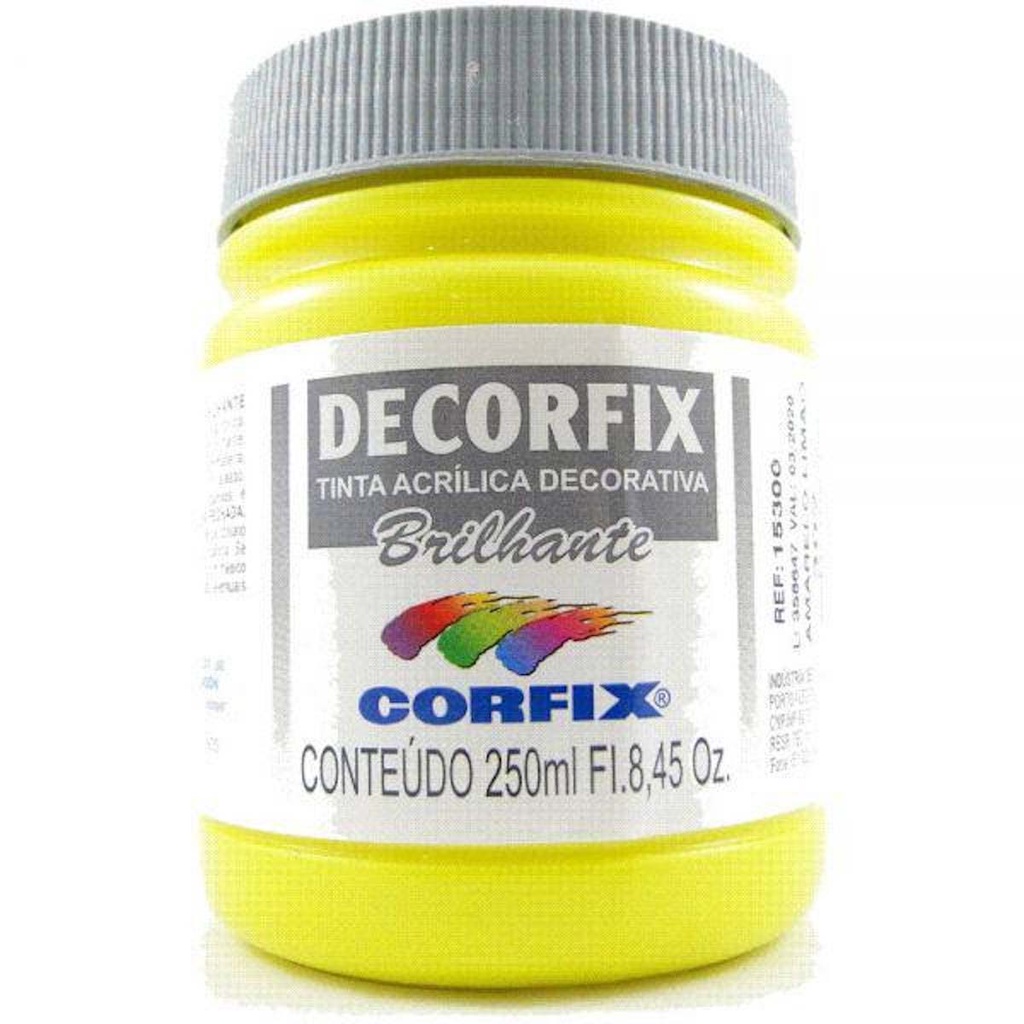 Tinta Decorfix Brilhante 302 Amarelo Limao 250ml