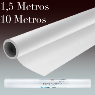Adesivo Vinil Envelopamento Móveis Branco 10 Metros 1,5 Metros Lavável BRW